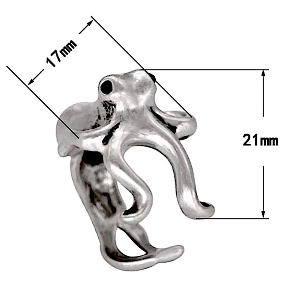 Silver Octopus 🐙 adjustable ring - Picture 9 of 9